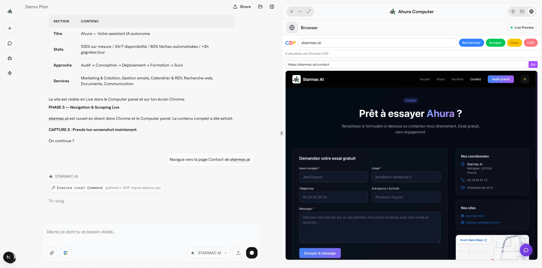 Ahura — Scraping web automatique