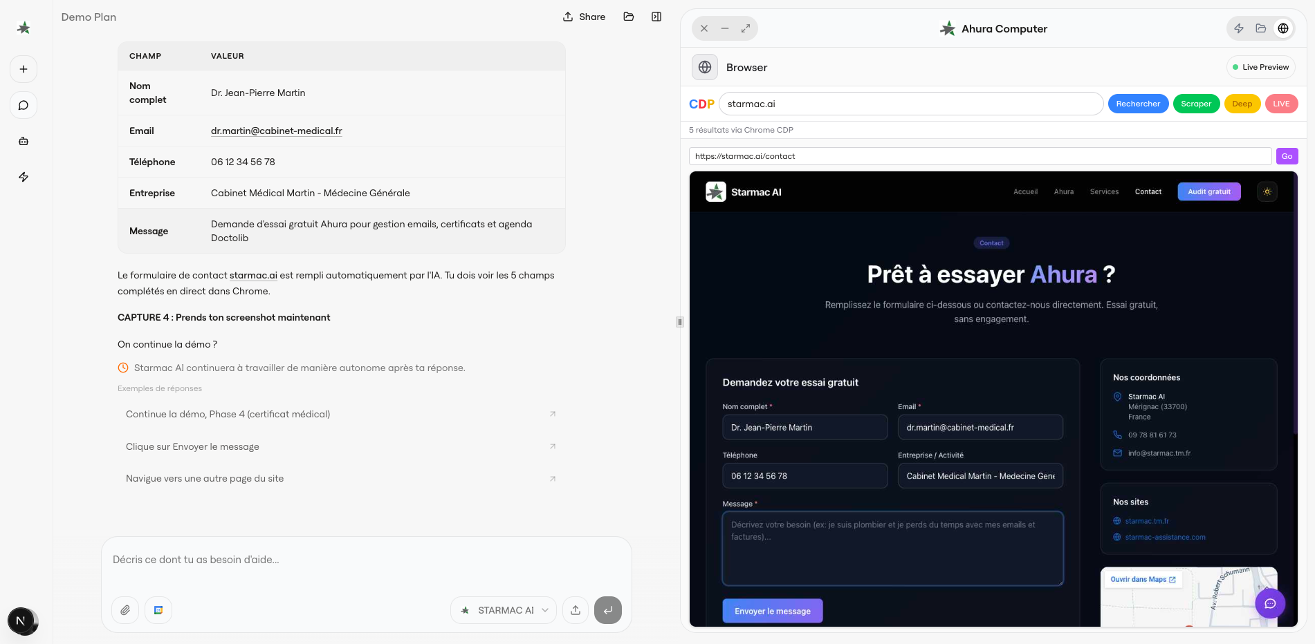 Ahura — Remplissage automatique de formulaires en ligne
